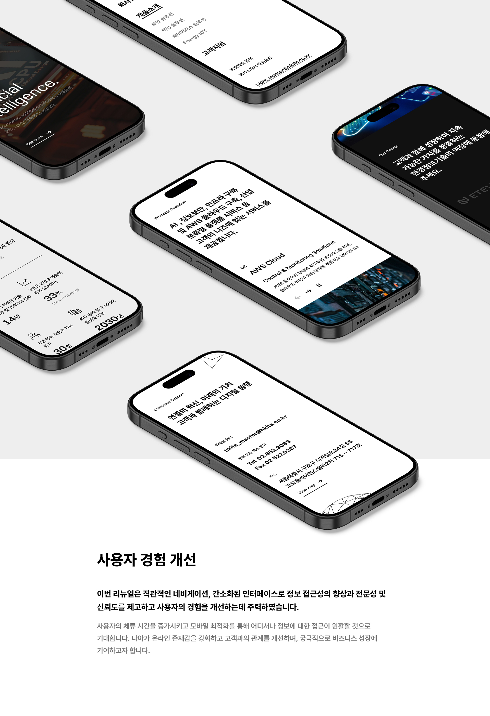 한경정보기술 웹사이트 리뉴얼